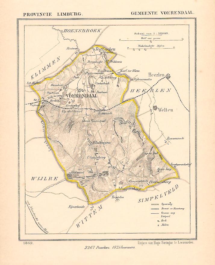 VOERENDAAL - Kuijper / Suringar - 1869