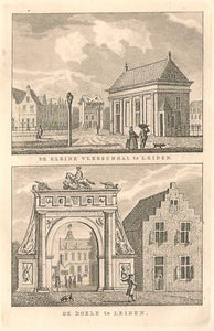 LEIDEN Kleine vleeshal en Doelen - KF Bendorp - 1793