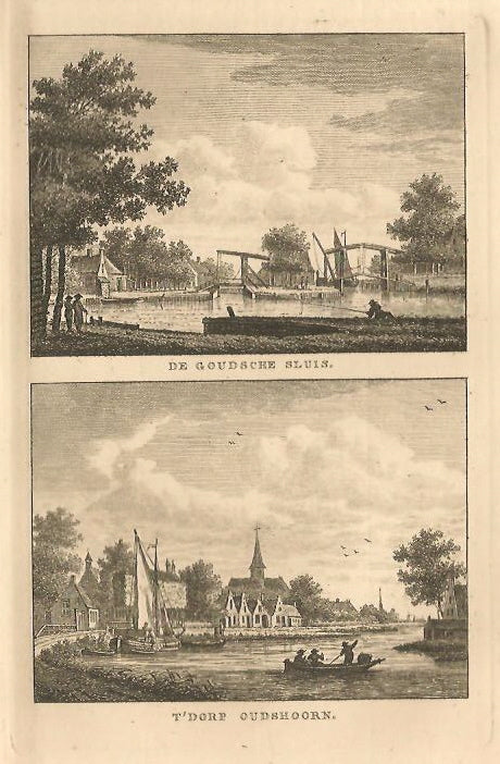 ALPHEN AAN DEN RIJN Oudshoorn en Goudse Sluis - KF Bendorp - 1793