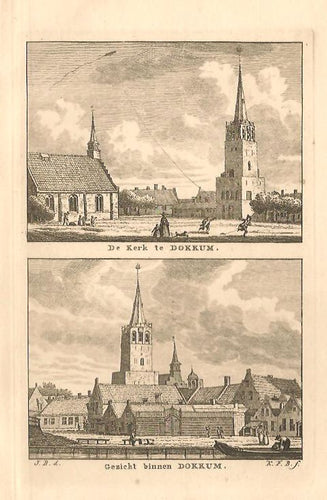 DOKKUM Twee gezichten op een blad - KF Bendorp - 1793