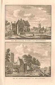 BOLSWARD Blauwpoort en Sint Janspoort - KF Bendorp - 1793