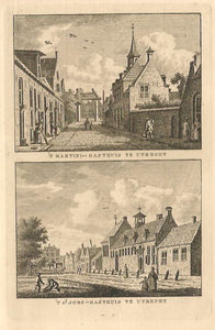 UTRECHT Martinigasthuis en St Jobsgasthuis - KF Bendorp - 1793