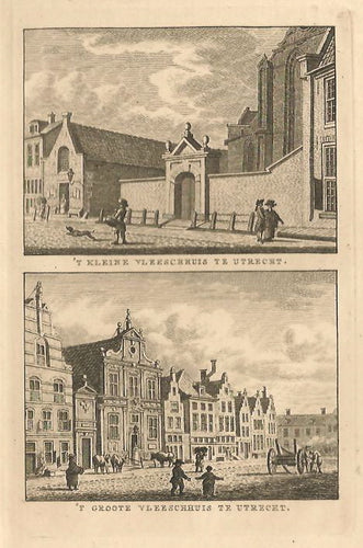UTRECHT Kleine en Grote Vleeshuis - KF Bendorp - 1793