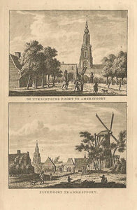 AMERSFOORT Utrechtse Poort en Slijkpoort - KF Bendorp - 1793