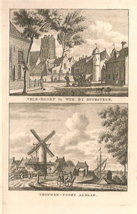 WIJK BIJ DUURSTEDE Veldpoort en Vrouwenpoort - KF Bendorp - 1793