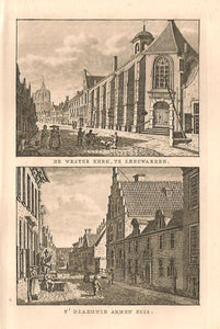 LEEUWARDEN: Westerkerk en Armenhuis - KF Bendorp - 1793