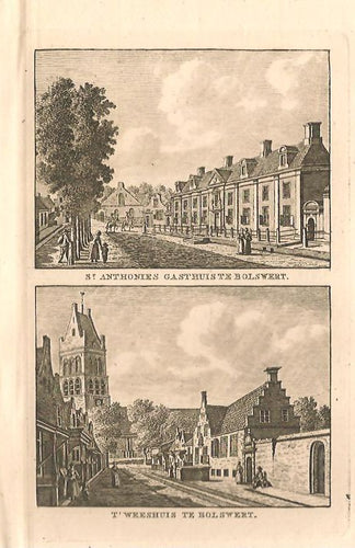 BOLSWARD: Sint Anthoniegasthuis en Weeshuis - KF Bendorp - 1793