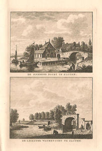 SLOTEN: Snekerpoort en Lemsterpoort - KF Bendorp - 1793