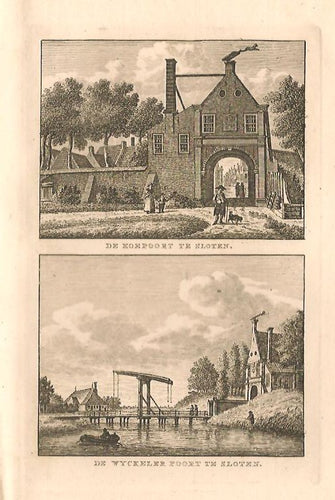 SLOTEN: Koepoort en Wyckeler poort - KF Bendorp - 1793