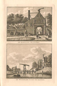 SLOTEN: Koepoort en Wyckeler poort - KF Bendorp - 1793