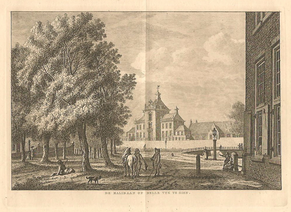 UTRECHT Maliebaan op Belle Vue te zien - KF Bendorp - 1793