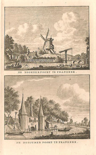 FRANEKER Noorderpoort en Donjumer poort - KF Bendorp - 1793