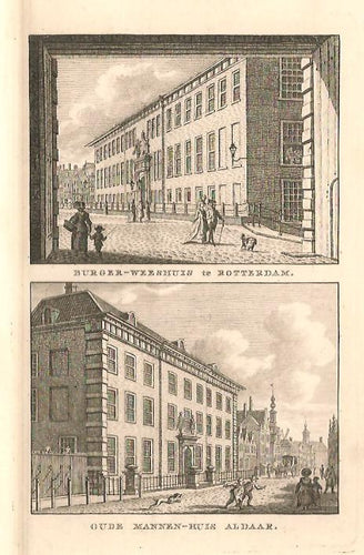 ROTTERDAM Burgerweeshuis en Oude Mannenhuis - KF Bendorp - 1793