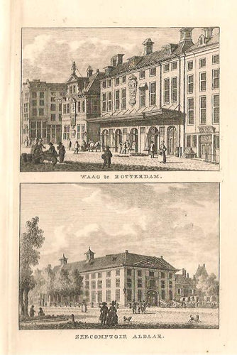 ROTTERDAM Waag en  'Zeecomptoir' - KF Bendorp - 1793