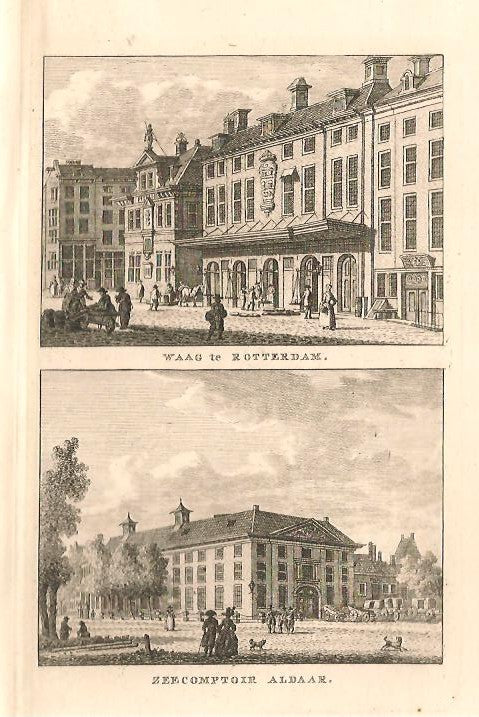 ROTTERDAM Waag en  'Zeecomptoir' - KF Bendorp - 1793