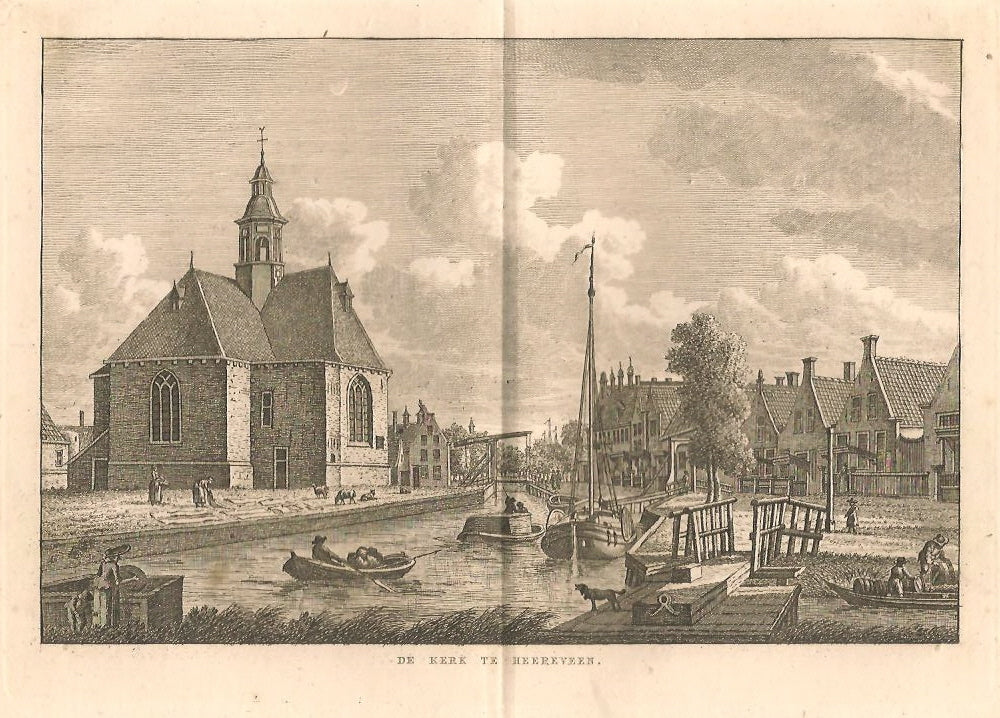 HEERENVEENGezicht op de kerk - KF Bendorp - 1793