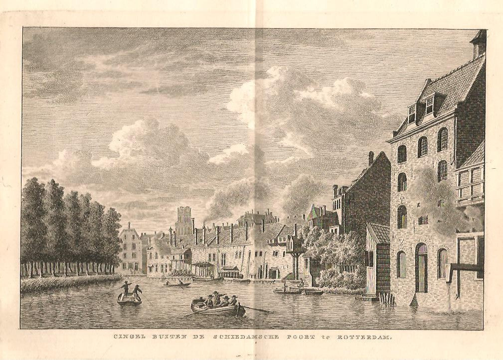 ROTTERDAM Singel buiten de Schiedamse Poort - KF Bendorp - 1793
