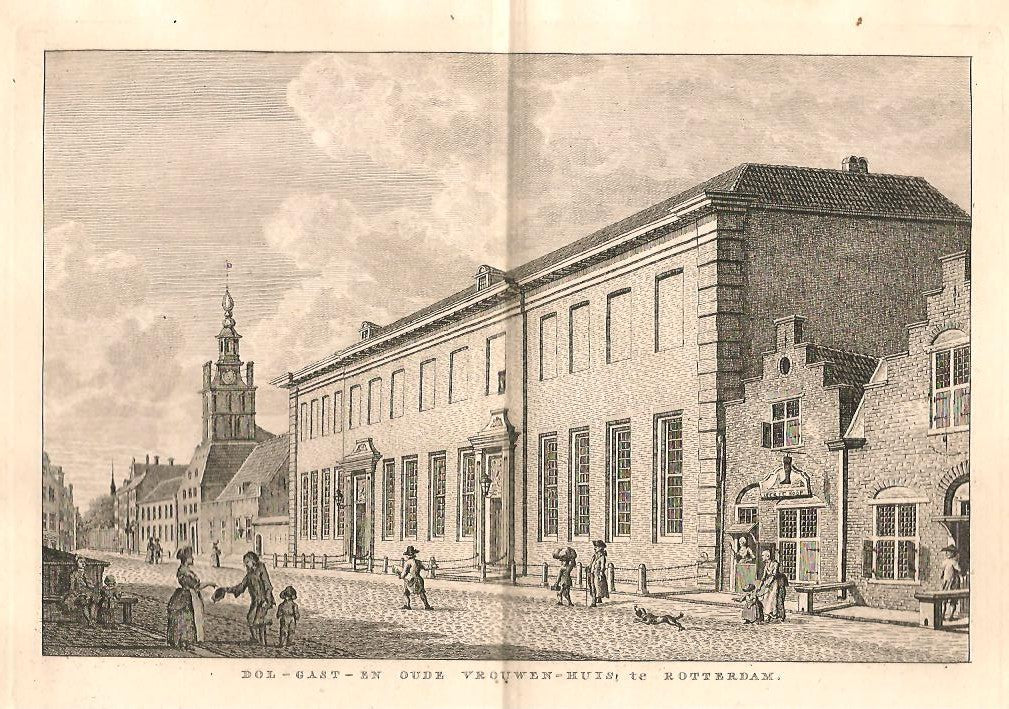 ROTTERDAM Oude Vrouwenhuis, Dolhuis en Gasthuis - KF Bendorp - 1793
