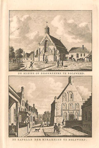 BOLSWARD Broerekerk en Kapel der Mirakelen - KF Bendorp - 1793