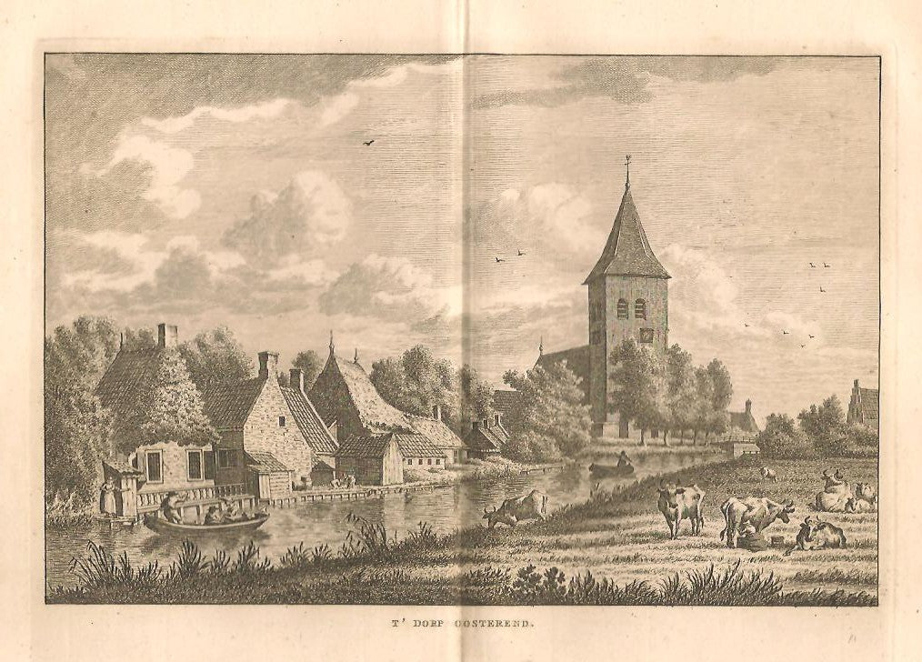 OOSTEREND Gezicht op het dorp - KF Bendorp - 1793