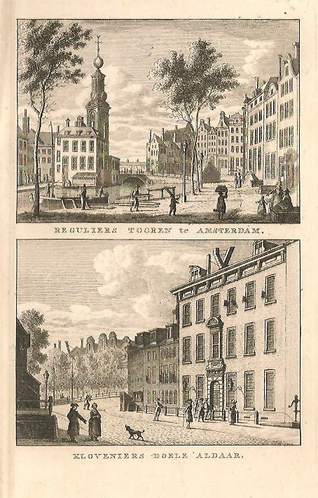 AMSTERDAM Munttoren en Kloveniersdoelen - KF Bendorp - 1793