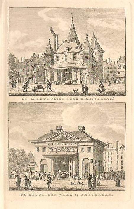 AMSTERDAM Nieuwmarkt en Regulierswaag - KF Bendorp - 1793