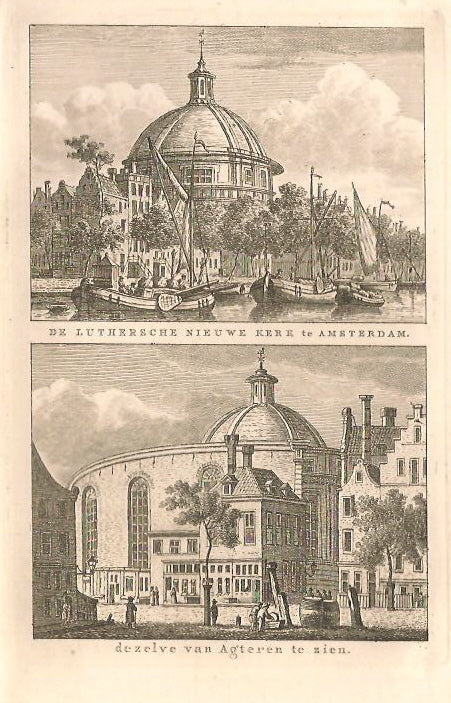 AMSTERDAM Nieuwe Lutherse Kerk Singel - Bendorp - 1793