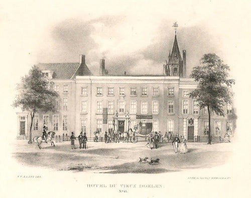 DEN HAAG Hotel Du Vieux Doelen - Desguerrois & Co / CCA Last - ca. 1848