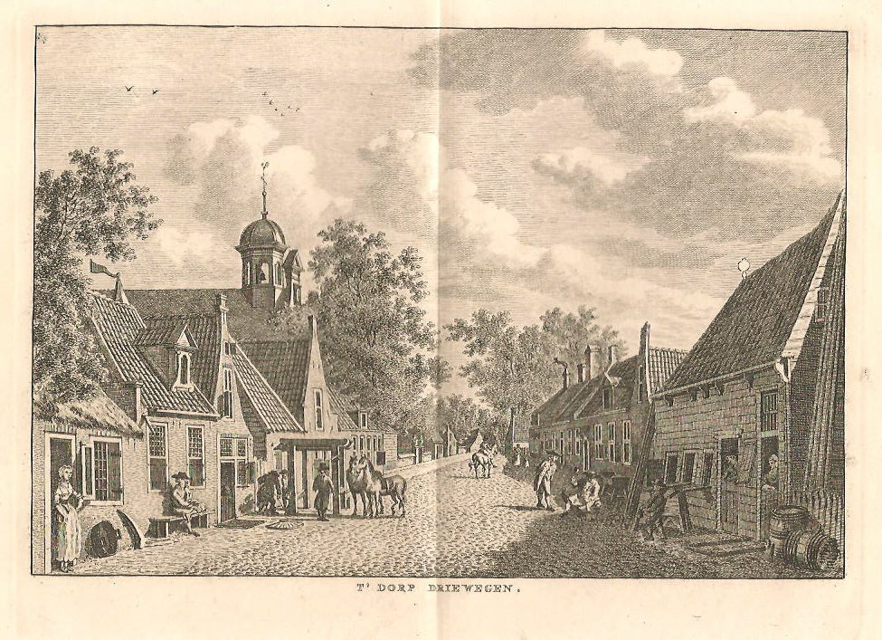 DRIEWEGEN Gezicht op het dorp - KF Bendorp - 1793