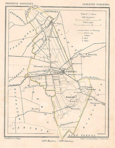 SCHEEMDA - Kuijper/Suringar - ca. 1867