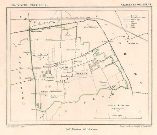 OLDEKERK - Kuijper/Suringar - ca. 1867