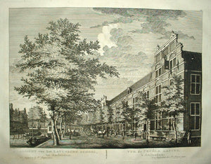 AMSTERDAM Latijnse School aan het Singel - P Fouquet - 1783