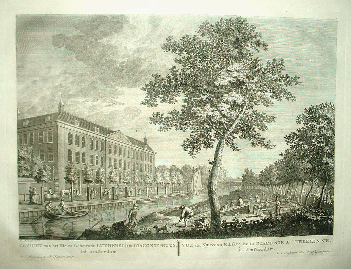AMSTERDAM Nieuwe Keizersgracht Lutherse diaconiehuis - P Fouquet - 1783