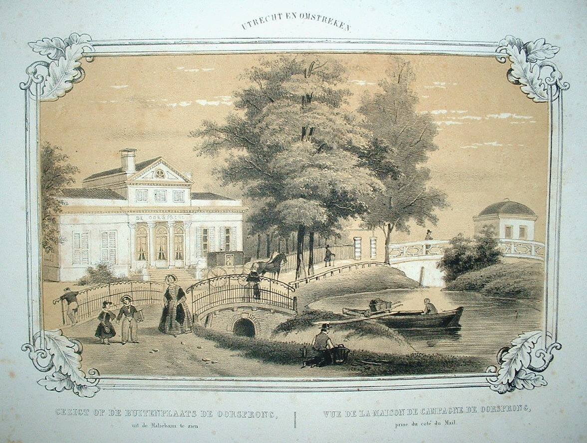 UTRECHT Buitenplaats de Oorsprong - Wed Huygens - ca. 1860