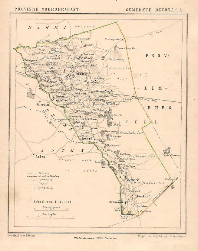 DEURNE - J Kuijper / H Suringar - ca. 1867