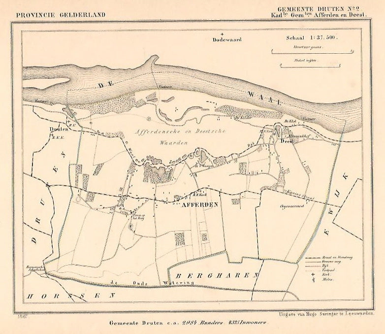 AFFERDEN en DEEST (Druten) - J Kuijper / H Suringar - 1867