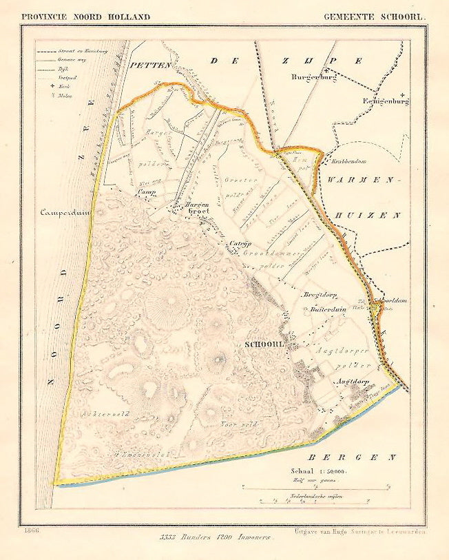 SCHOORL - J Kuijper / H Suringar - 1866