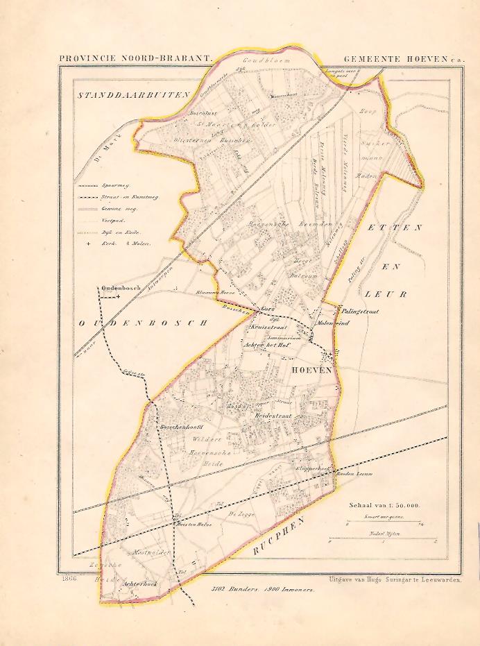 HOEVEN - J Kuijper / H Suringar - 1866