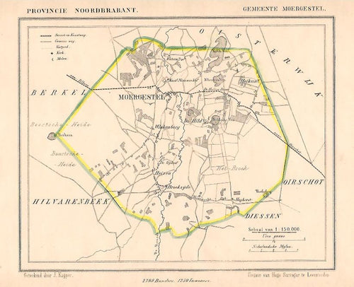 MOERGESTEL - J Kuijper / H Suringar - ca. 1867