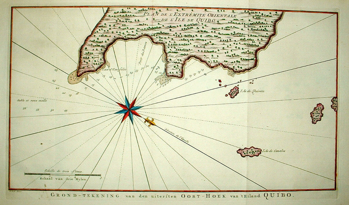 PANAMA Coibo (Quibo) - J van der Schley / JN Bellin - 1757