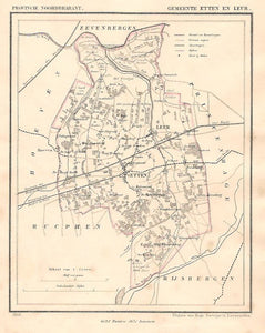 ETTEN en LEUR (Etten-Leur) - J Kuijper / H Suringar - 1866