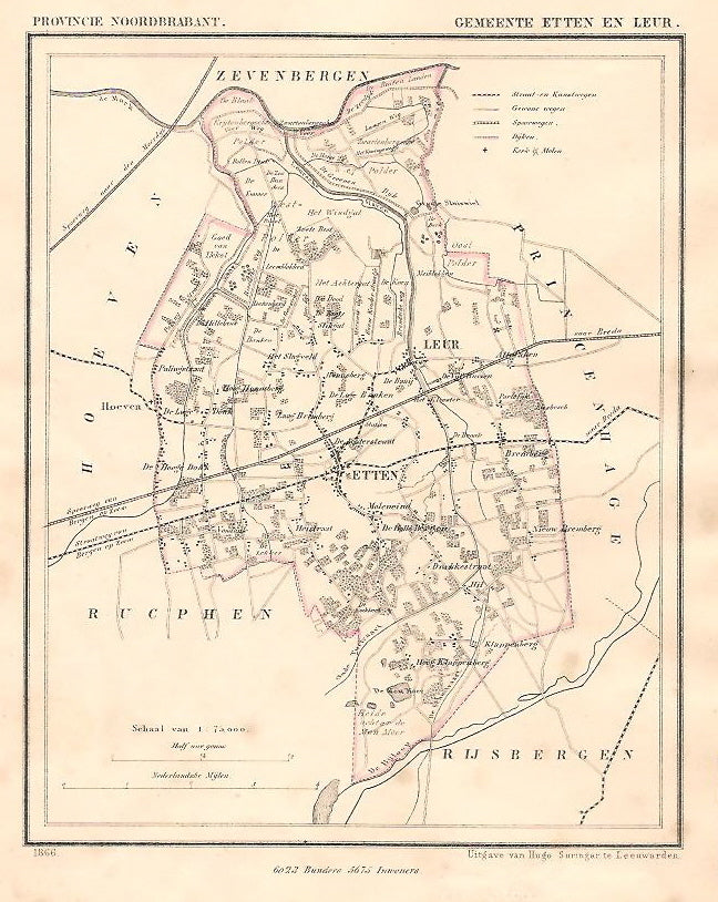 ETTEN en LEUR (Etten-Leur) - J Kuijper / H Suringar - 1866