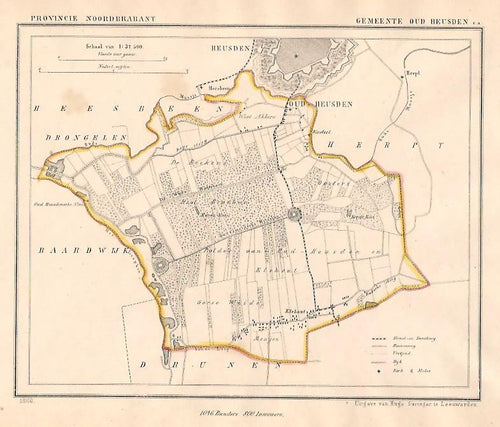 OUD HEUSDEN - J Kuijper / H Suringar - 1866