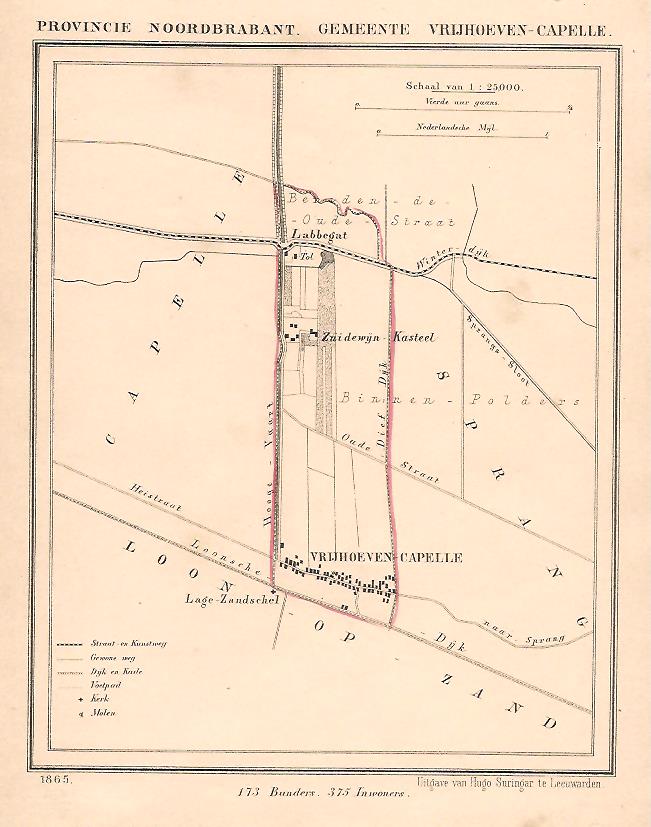 VRIJHOEVEN - CAPELLE - J Kuijper / H Suringar - 1865