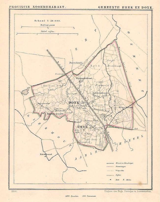 BEEK EN DONK - J Kuijper / H Suringar - 1866