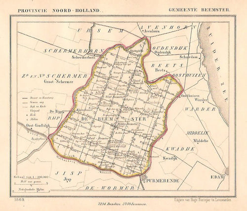 BEEMSTER - J Kuijper / H Suringar - 1869