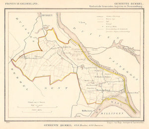 ANGEREN en DOORNENBURG (Bemmel) - J Kuijper / H Suringar - 1867