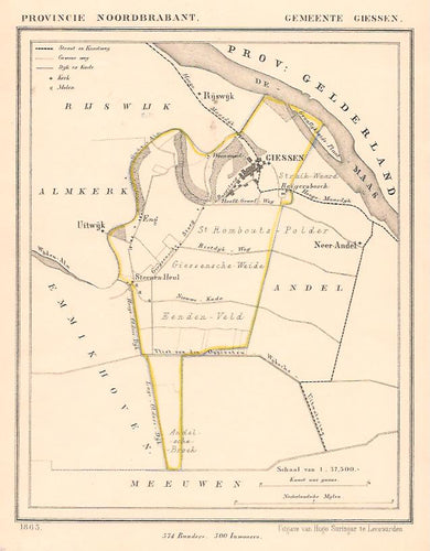 GIESSEN - J Kuijper / H Suringar - 1865