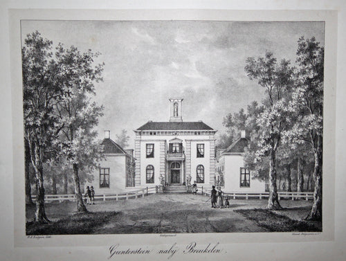 BREUKELEN Huis Gunterstein - Lutgers / Desguerrois & Co - 1836