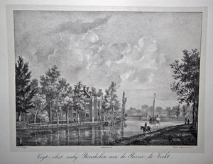 BREUKELEN Vechtvliet aan de Vecht - Lutgers / Desguerrois & Co - 1836